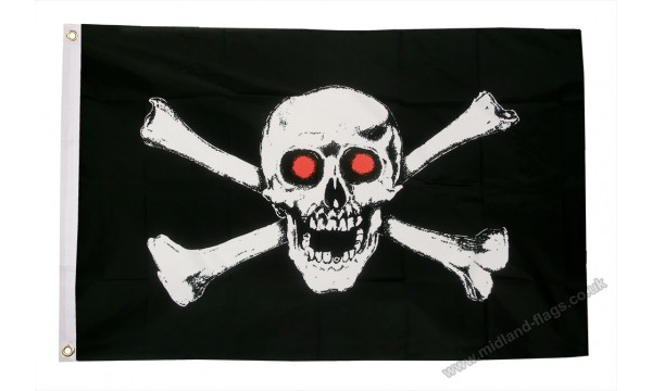Pirate Red Eyes Flag